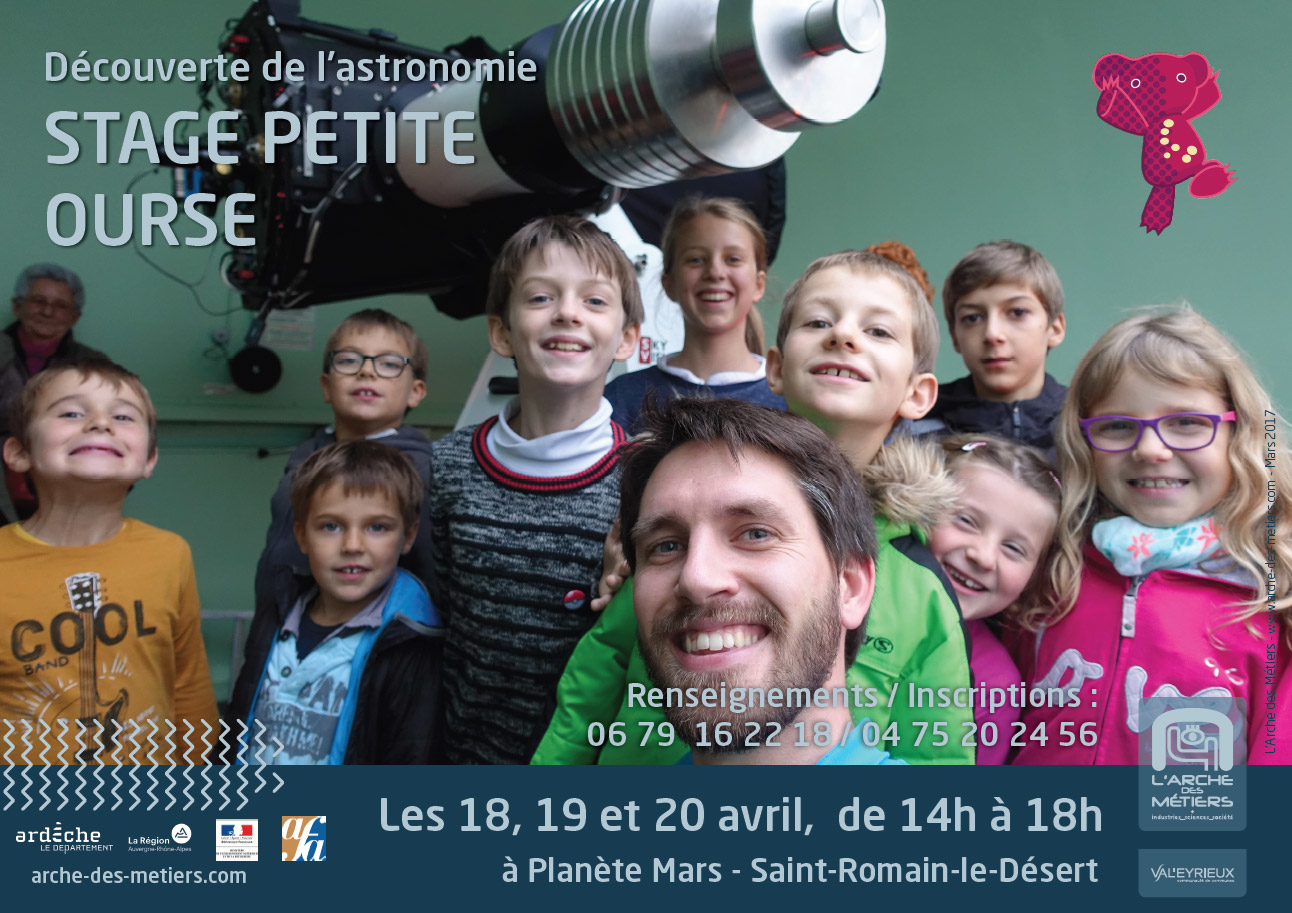 La nouveauté des vacances, c’est le stage « Petite Ourse » !